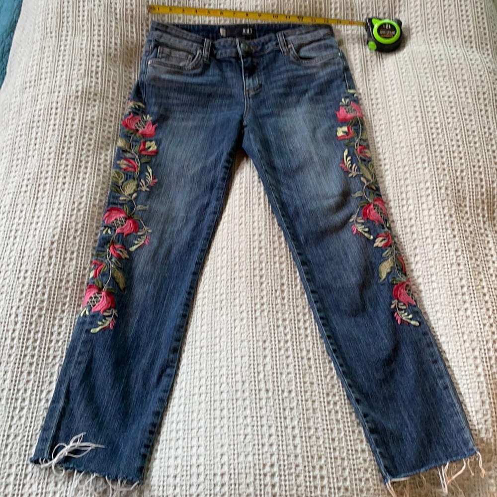 Kut from Kloth Embroidered Jeans